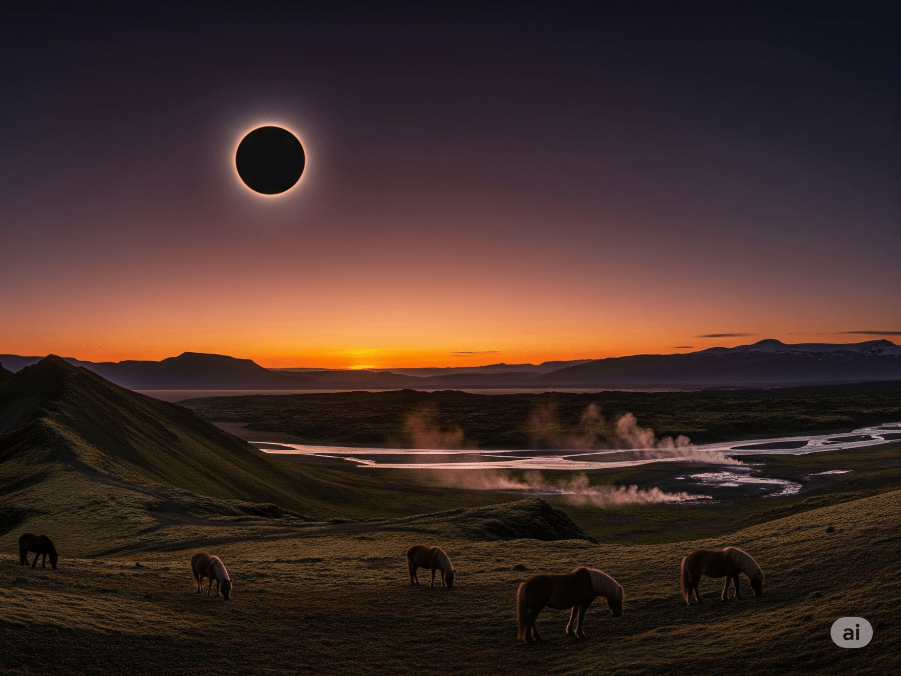 Sonnenfinsternis 2026 in Island und Grönland